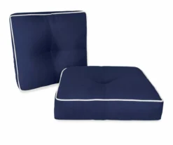 Navy Blue 3-Piece Outdoor Wicker Cushion Set 12 Navy Blue 3-Piece Outdoor Wicker Cushion Set -Outdoor Decor Sales 810525538 7