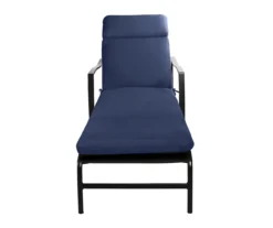 Navy Blue Outdoor Chaise Cushion -Outdoor Decor Sales 810525543 3