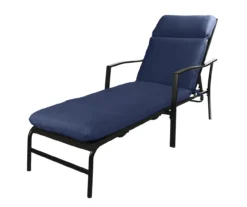 Navy Blue Outdoor Chaise Cushion -Outdoor Decor Sales 810525543 4