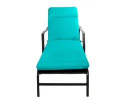 Turquoise Outdoor Chaise Cushion -Outdoor Decor Sales 810525544 3