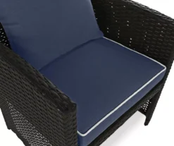 Navy Blue 4-Piece Deluxe Outdoor Chair Cushion Set -Outdoor Decor Sales 810525551 7