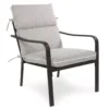 Linen-Gray High Back Outdoor Chair Cushion -Outdoor Decor Sales 810525558 1