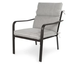Linen-Gray High Back Outdoor Chair Cushion -Outdoor Decor Sales 810525558 3