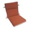 Burnt Orange High Back Outdoor Chair Cushion -Outdoor Decor Sales 810525561