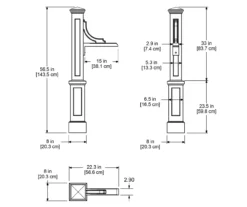 Woodhaven White Address Sign -Outdoor Decor Sales 810526435 3