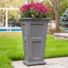 16" Fairfield Graphite Gray Tall Planter -Outdoor Decor Sales 810526444 1