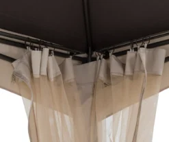 Brown & Tan 2-Tier Gazebo, (10.5' X 13') -Outdoor Decor Sales 810527851 8