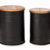 Farmhouse Barrel Storage Stools, 2-Pack -Outdoor Decor Sales 810528258 1