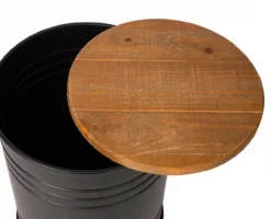 Farmhouse Barrel Storage Stools, 2-Pack -Outdoor Decor Sales 810528258 4