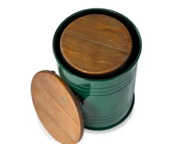 Farmhouse Barrel Storage Stools, 2-Pack -Outdoor Decor Sales 810528260 5