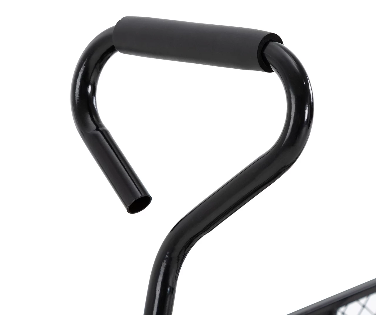 4 Cu. Ft. Black 4-Wheel Steel Mesh Utility Garden Cart 6 4 Cu. Ft. Black 4-Wheel Steel Mesh Utility Garden Cart - Image 4