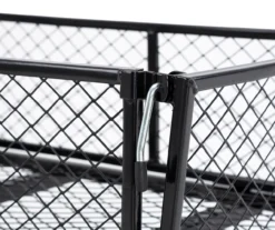 4 Cu. Ft. Black 4-Wheel Steel Mesh Utility Garden Cart 19 4 Cu. Ft. Black 4-Wheel Steel Mesh Utility Garden Cart -Outdoor Decor Sales 810537282 5