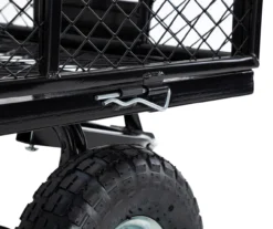 4 Cu. Ft. Black 4-Wheel Steel Mesh Utility Garden Cart 20 4 Cu. Ft. Black 4-Wheel Steel Mesh Utility Garden Cart -Outdoor Decor Sales 810537282 6