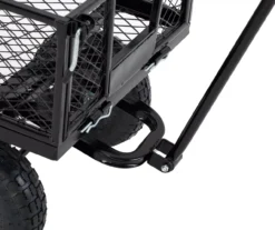 4 Cu. Ft. Black 4-Wheel Steel Mesh Utility Garden Cart 22 4 Cu. Ft. Black 4-Wheel Steel Mesh Utility Garden Cart -Outdoor Decor Sales 810537282 8
