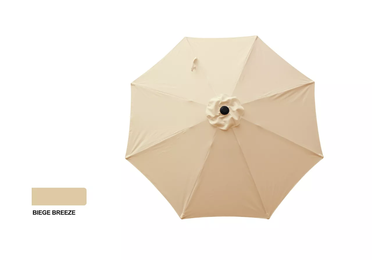 9' Beige Breeze Tilt Market Patio Umbrella 5 9' Beige Breeze Tilt Market Patio Umbrella - Image 3