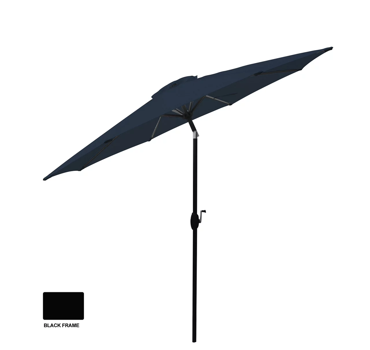9' Navy Blue Tilt Market Patio Umbrella 4 9' Navy Blue Tilt Market Patio Umbrella - Image 2