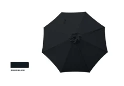 9' Raven Black Tilt Market Patio Umbrella -Outdoor Decor Sales 810540697 2
