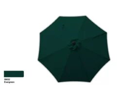 9' Evergreen Tilt Market Patio Umbrella -Outdoor Decor Sales 810540701 2