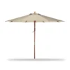 9' Natural Wood Market Patio Umbrella -Outdoor Decor Sales 810540703