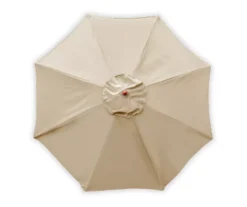 9' Natural Wood Market Patio Umbrella -Outdoor Decor Sales 810540703 2