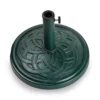 Gaelen Green Round Scrollwork Umbrella Base 1 Gaelen Green Round Scrollwork Umbrella Base -Outdoor Decor Sales 810540710