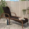 COSCO Villa Park Brown Wicker SmartWick Chaise Patio Lounge -Outdoor Decor Sales 810541490 1