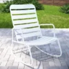 Roberta White Patio Rocking Chair -Outdoor Decor Sales 810541497 3