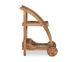 Flint Acorn 2-Shelf Rolling Patio Trolley Cart -Outdoor Decor Sales 810541696 4