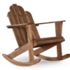 Flint Acorn Wood Patio Adirondack Rocking Chair -Outdoor Decor Sales 810541698 A0 1