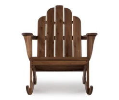 Flint Acorn Wood Patio Adirondack Rocking Chair -Outdoor Decor Sales 810541698 A0 2