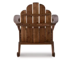 Flint Acorn Wood Patio Adirondack Rocking Chair -Outdoor Decor Sales 810541698 A2 5