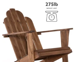 Flint Acorn Wood Patio Adirondack Rocking Chair -Outdoor Decor Sales 810541698 A8 10