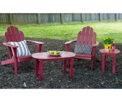 Flint Red Wood Patio Adirondack End Table 17 Flint Red Wood Patio Adirondack End Table -Outdoor Decor Sales 810541704 810541707 810541710