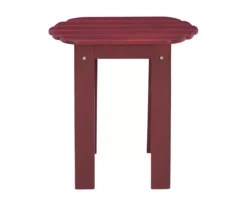 Flint Red Wood Patio Adirondack End Table 12 Flint Red Wood Patio Adirondack End Table -Outdoor Decor Sales 810541707 3
