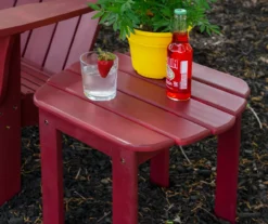 Flint Red Wood Patio Adirondack End Table 15 Flint Red Wood Patio Adirondack End Table -Outdoor Decor Sales 810541707 6