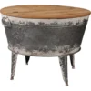 Shellmond Galvanized Metal Tub Coffee Table 2 Shellmond Galvanized Metal Tub Coffee Table -Outdoor Decor Sales 810542310