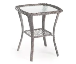 Real Living Rockbridge 3-Piece Cushioned Patio Glider & Side Table Set -Outdoor Decor Sales 810544190 4