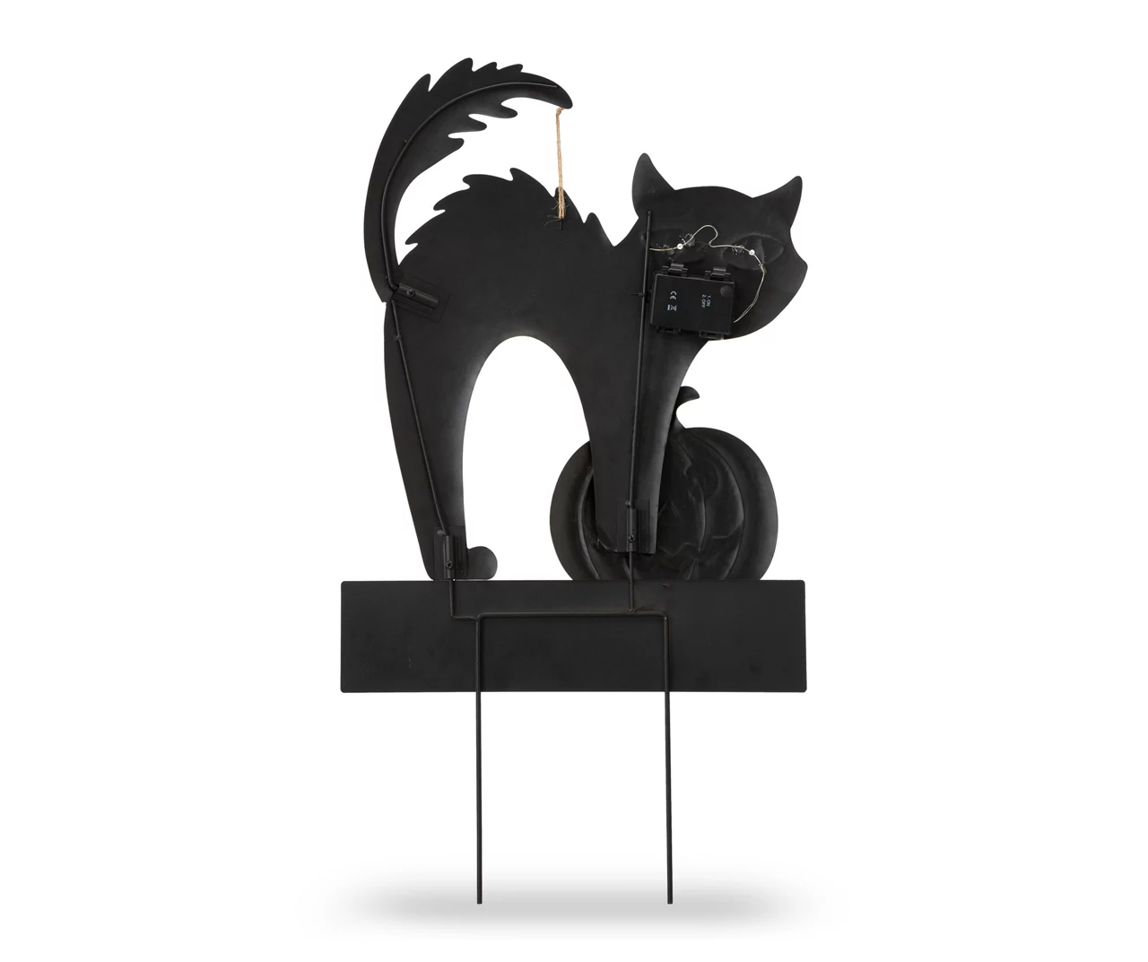 "Beware" Light Up Cat & Jack O'Lantern Yard Stake 4 "Beware" Light Up Cat & Jack O'Lantern Yard Stake - Image 2