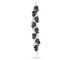 6' Black Bats LED Garland