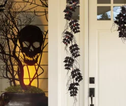 6' Black Bats LED Garland -Outdoor Decor Sales 810547783 8