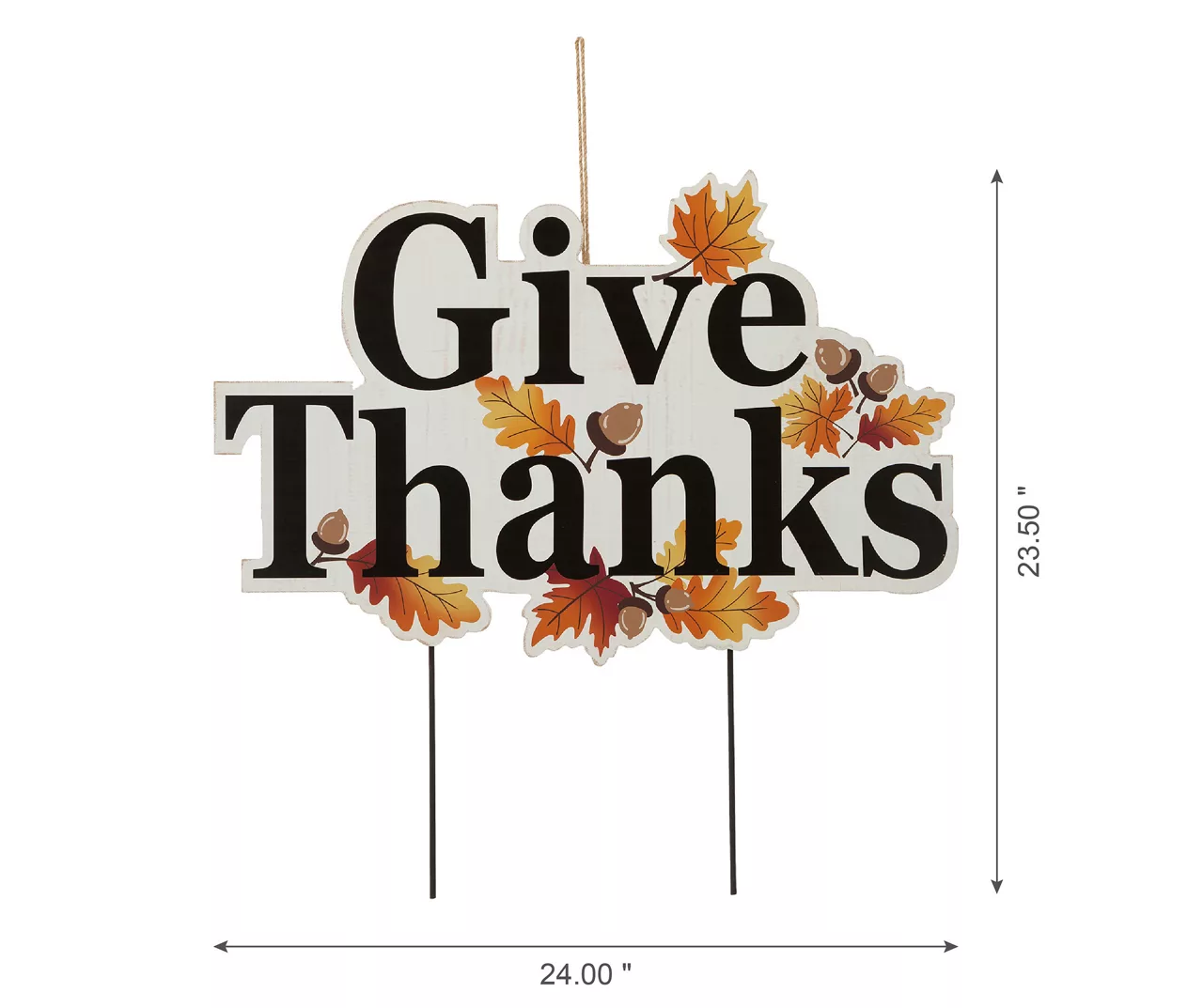 "Give Thanks" Autumn Leaves Yard Stake 7 "Give Thanks" Autumn Leaves Yard Stake - Image 5