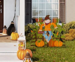 "Welcome" Scarecrow & Corn 5-Piece Yard Stake Set -Outdoor Decor Sales 810547848 A0 4