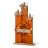 "Welcome" Light-Up Wreath Pumpkin Decor -Outdoor Decor Sales 810547855 A0 1