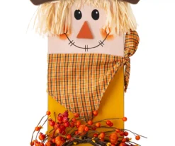 "Welcome" Light-Up Wreath Scarecrow Decor -Outdoor Decor Sales 810547856 6