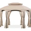 Manhattan Gazebo Beige Replacement Riplock Canopy & Side Mosquito Netting Set -Outdoor Decor Sales 810549197 1