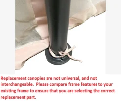 Manhattan Gazebo Beige Replacement Riplock Canopy & Side Mosquito Netting Set -Outdoor Decor Sales 810549197 5