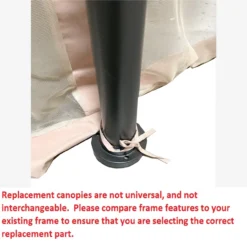 Manhattan Gazebo Beige Replacement Riplock Canopy & Side Mosquito Netting Set -Outdoor Decor Sales 810549197 51