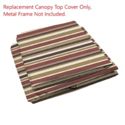 Manhattan Gazebo Canyon Stripe Replacement Canopy -Outdoor Decor Sales 810549206 21