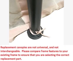 Manhattan Gazebo Canyon Stripe Replacement Canopy -Outdoor Decor Sales 810549206 5