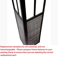 Lakewood Gazebo Beige Replacement Canopy -Outdoor Decor Sales 810549208 31